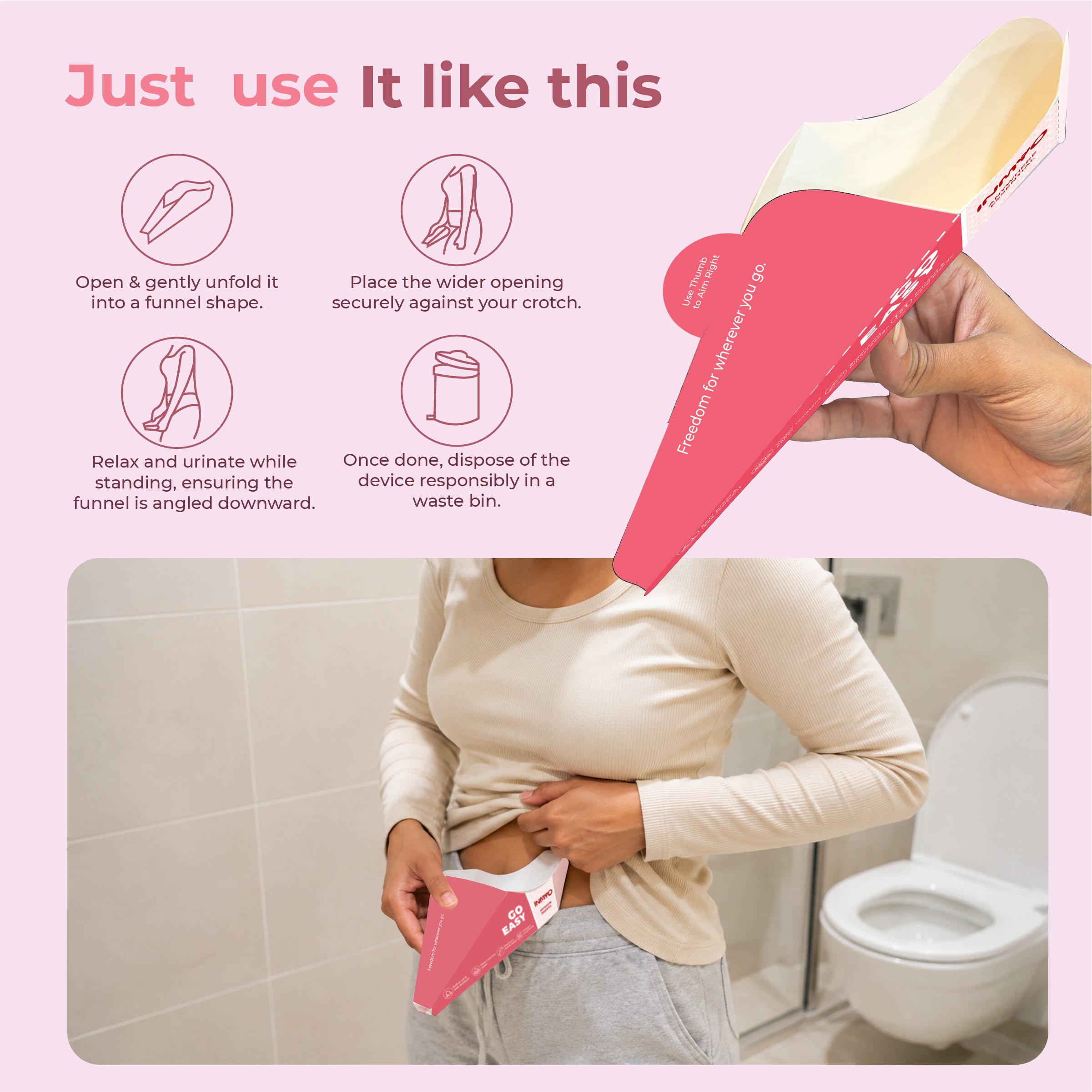 INMYO Go Easy Disposable Female Urination Device