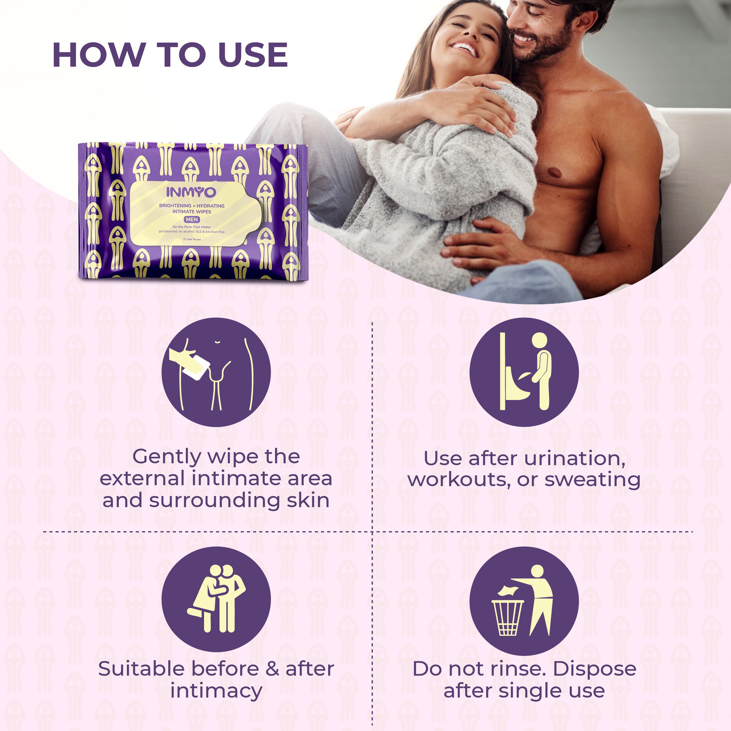 INMYO Intimate Wipes for Men